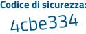 Il Codice di sicurezza è 3a continua con 4e4c2 il tutto attaccato senza spazi