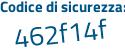 Il Codice di sicurezza è bf919b8 il tutto attaccato senza spazi