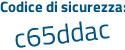Il Codice di sicurezza è 129fcZZ il tutto attaccato senza spazi