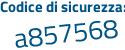 Il Codice di sicurezza è 42aee7Z il tutto attaccato senza spazi
