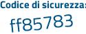 Il Codice di sicurezza è 79b poi f723 il tutto attaccato senza spazi