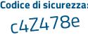 Il Codice di sicurezza è 3d435af il tutto attaccato senza spazi