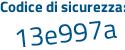 Il Codice di sicurezza è 5bab9 continua con 3f il tutto attaccato senza spazi