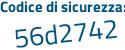 Il Codice di sicurezza è 5 poi 1ccbcb il tutto attaccato senza spazi