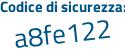Il Codice di sicurezza è f876 continua con f3Z il tutto attaccato senza spazi