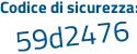 Il Codice di sicurezza è cdb2fba il tutto attaccato senza spazi