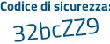 Il Codice di sicurezza è 4235c15 il tutto attaccato senza spazi