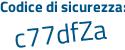 Il Codice di sicurezza è 962 poi 551c il tutto attaccato senza spazi