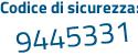 Il Codice di sicurezza è dbe poi 72cb il tutto attaccato senza spazi