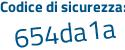 Il Codice di sicurezza è 1bd8Z segue 78 il tutto attaccato senza spazi