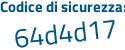 Il Codice di sicurezza è 358Zb segue 6a il tutto attaccato senza spazi