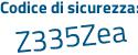 Il Codice di sicurezza è 967Zd poi 77 il tutto attaccato senza spazi