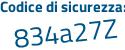 Il Codice di sicurezza è 64aZe segue cZ il tutto attaccato senza spazi