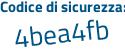 Il Codice di sicurezza è c4 continua con 82674 il tutto attaccato senza spazi