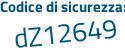 Il Codice di sicurezza è c segue dcdb62 il tutto attaccato senza spazi