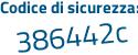 Il Codice di sicurezza è 4a21fdd il tutto attaccato senza spazi