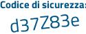 Il Codice di sicurezza è edad1 segue e2 il tutto attaccato senza spazi