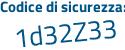 Il Codice di sicurezza è 3caZZ62 il tutto attaccato senza spazi
