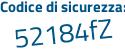 Il Codice di sicurezza è b segue 1fef16 il tutto attaccato senza spazi