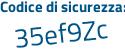 Il Codice di sicurezza è a8e41 segue 42 il tutto attaccato senza spazi