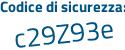 Il Codice di sicurezza è 7Zf4829 il tutto attaccato senza spazi