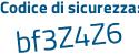Il Codice di sicurezza è c2c6 poi eZ2 il tutto attaccato senza spazi
