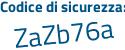 Il Codice di sicurezza è 5293 poi 9f6 il tutto attaccato senza spazi