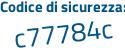 Il Codice di sicurezza è 5Z9a517 il tutto attaccato senza spazi