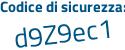 Il Codice di sicurezza è Zc638c1 il tutto attaccato senza spazi
