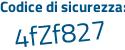 Il Codice di sicurezza è 9c9 poi f286 il tutto attaccato senza spazi