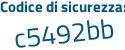 Il Codice di sicurezza è d39a segue cf2 il tutto attaccato senza spazi