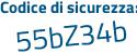 Il Codice di sicurezza è ce57 poi 8d3 il tutto attaccato senza spazi