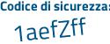 Il Codice di sicurezza è dc1 segue f7a6 il tutto attaccato senza spazi