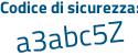 Il Codice di sicurezza è a9e78 poi 87 il tutto attaccato senza spazi