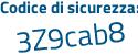 Il Codice di sicurezza è 567 poi f269 il tutto attaccato senza spazi