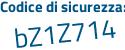 Il Codice di sicurezza è c9Z9 segue 7e5 il tutto attaccato senza spazi