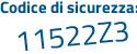 Il Codice di sicurezza è 6b694 segue 5f il tutto attaccato senza spazi