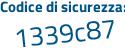 Il Codice di sicurezza è 2f2c7d8 il tutto attaccato senza spazi