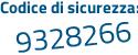 Il Codice di sicurezza è 8a poi Ze74e il tutto attaccato senza spazi