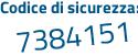 Il Codice di sicurezza è eZ6Z8 continua con 82 il tutto attaccato senza spazi