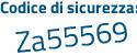 Il Codice di sicurezza è 414Zff7 il tutto attaccato senza spazi