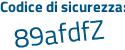 Il Codice di sicurezza è 9c1 poi 372d il tutto attaccato senza spazi