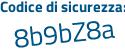 Il Codice di sicurezza è b61ZZ segue d1 il tutto attaccato senza spazi