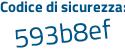Il Codice di sicurezza è ae continua con 1538Z il tutto attaccato senza spazi