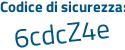 Il Codice di sicurezza è ee1 segue 7aba il tutto attaccato senza spazi