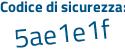 Il Codice di sicurezza è bcd9 segue 6d6 il tutto attaccato senza spazi