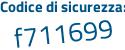 Il Codice di sicurezza è 8696118 il tutto attaccato senza spazi