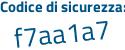 Il Codice di sicurezza è 4bb6389 il tutto attaccato senza spazi