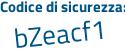 Il Codice di sicurezza è 3 segue ZddZ34 il tutto attaccato senza spazi