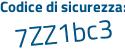 Il Codice di sicurezza è 3685e continua con 5f il tutto attaccato senza spazi